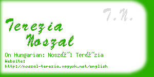 terezia noszal business card